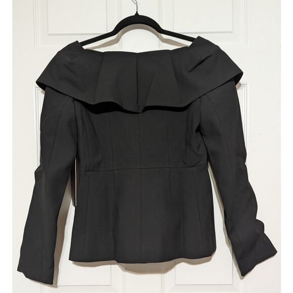 Tuckernuck Black Monroe Top Long Sleeves Button Front Work or Evening Party, S - Picture 8 of 12